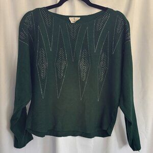 Ember Green Sweater Size M GUC